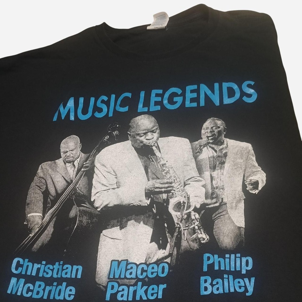 Ray Charles Tribute Shirt Maceo Parker Philip Bailey Hollywood Bowl Jazz Black